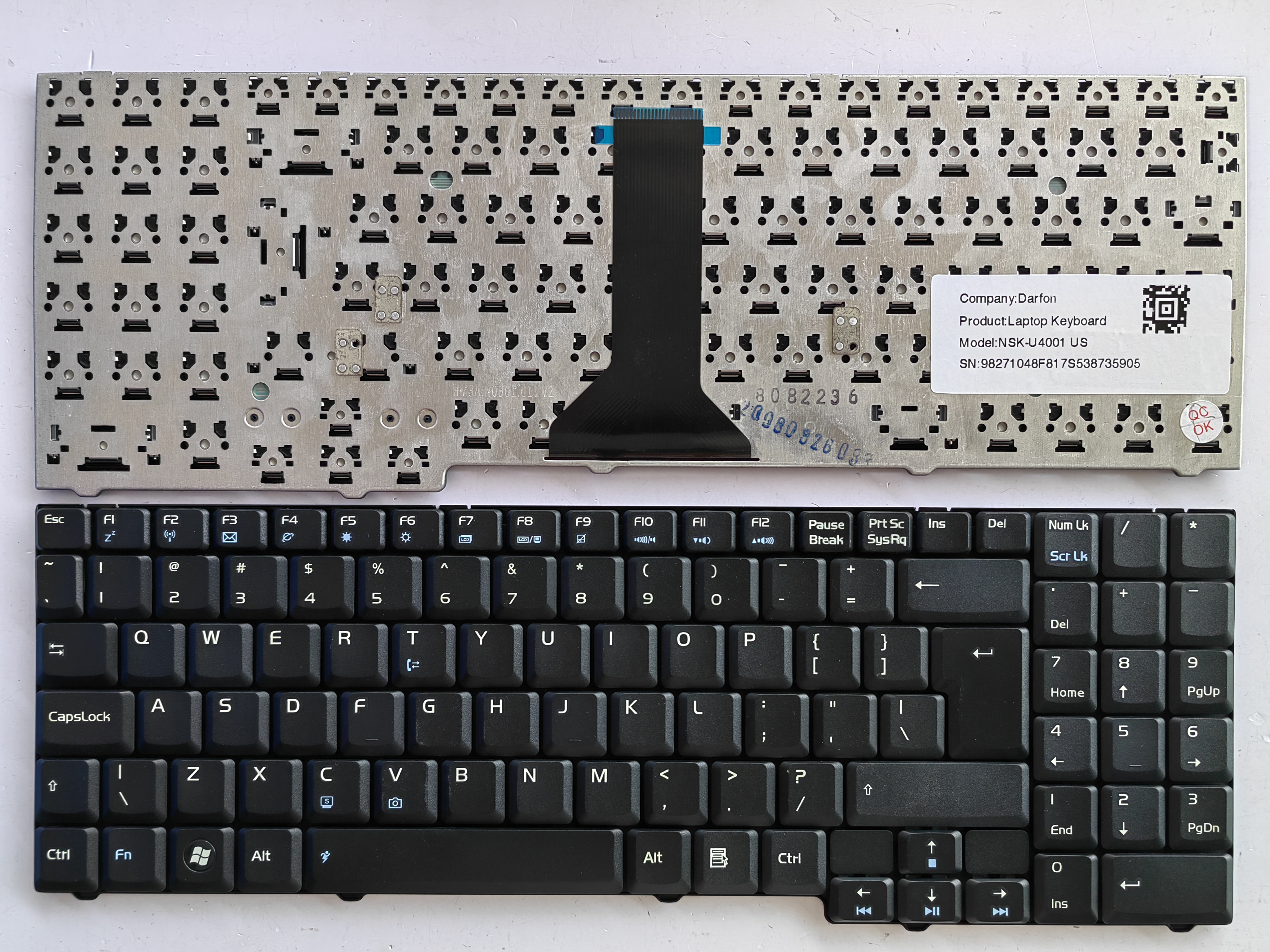 Picture of New Replacement Laptop Keyboard For ASUS M51 BLACK UI Layout